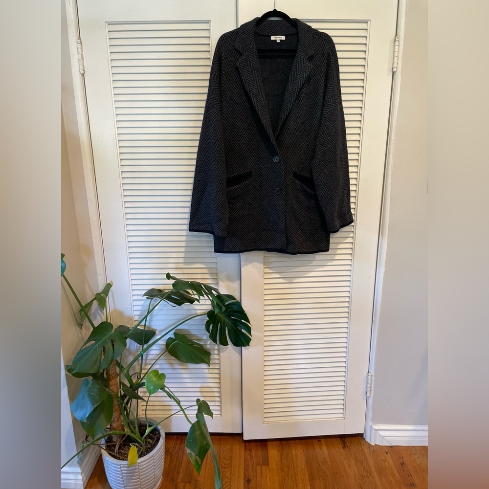Madewell Blazer-Style Sweater
